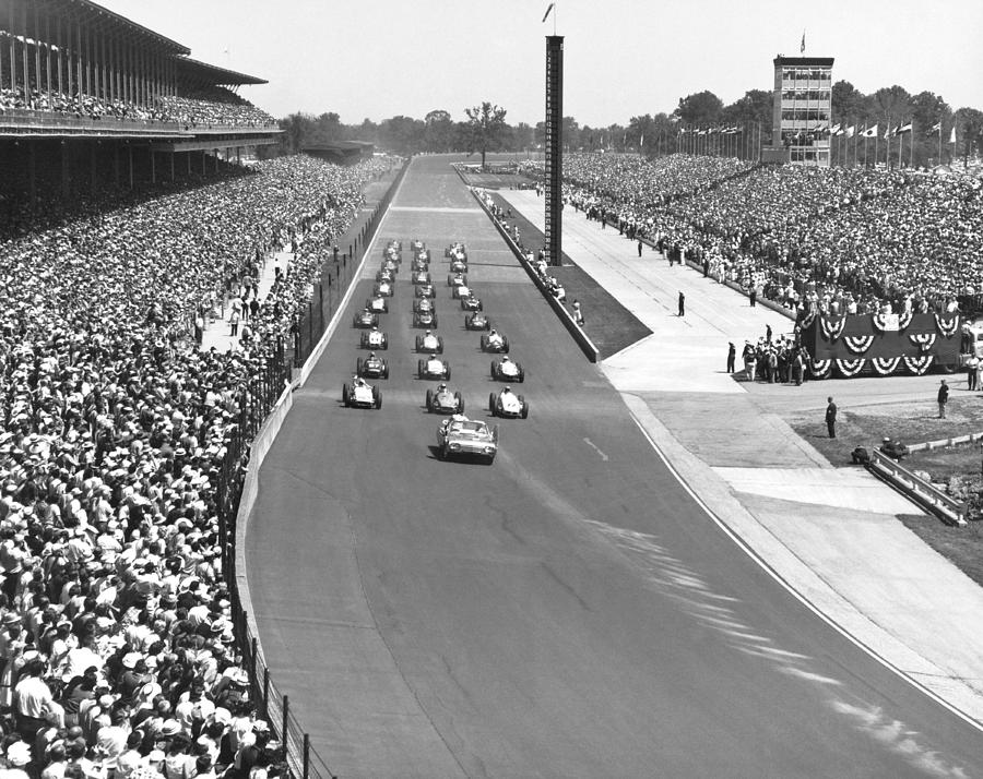 Indy 500 Parade Lap Photograph by Underwood Archives