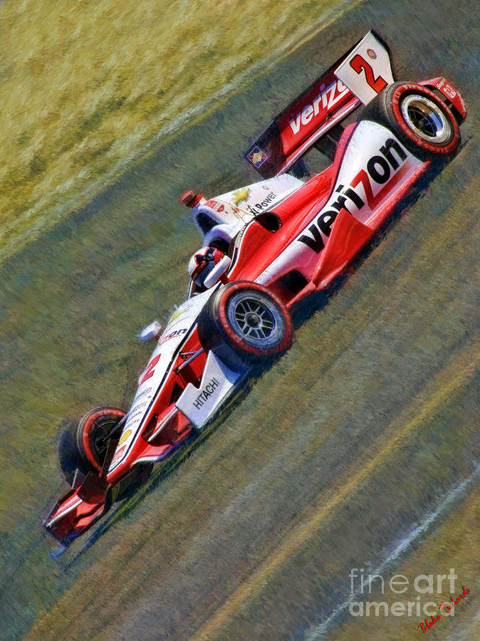 Indy Cars Juan Pablo Montoya Photograph by Blake Richards