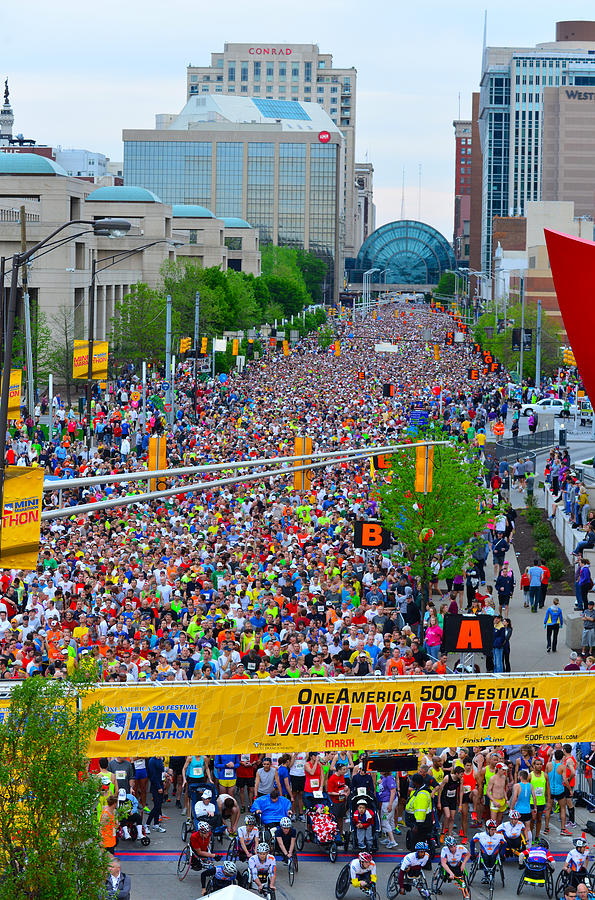 Indy Mini Marathon Photograph by Rob Banayote
