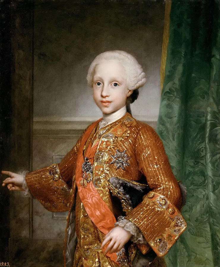 Infante Francisco Javier of Spain Painting by Anton Raphael Mengs