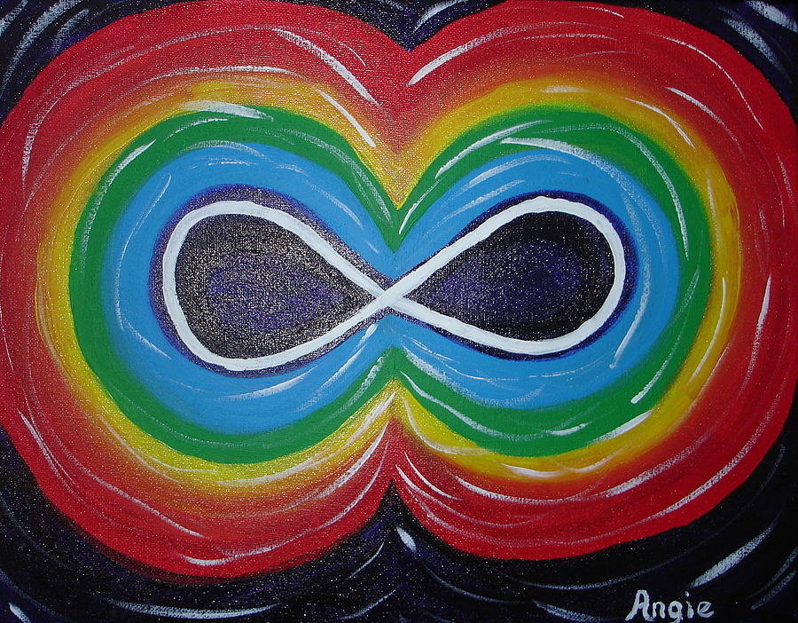 Infinity Painting by Angie Butler