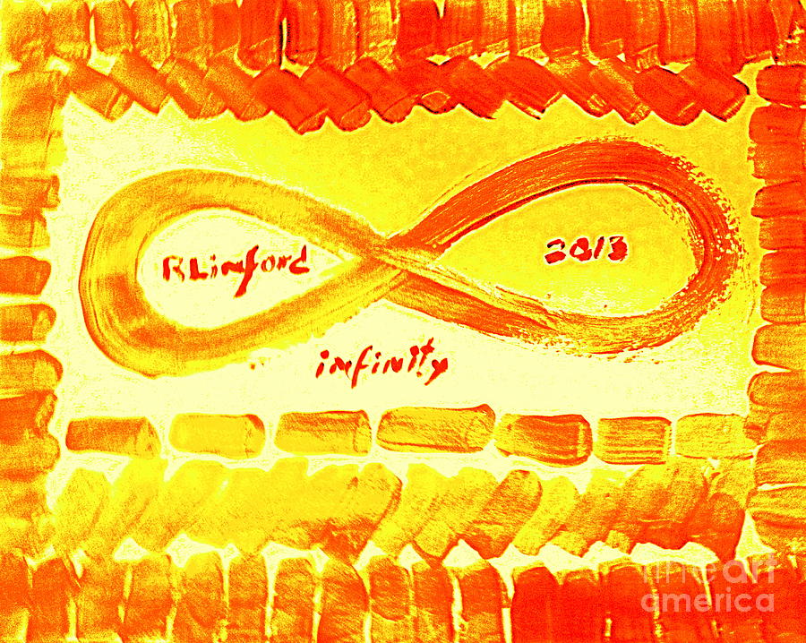 Infinity Infiniti Alpha Omega Beginning and End 1 Painting by Richard W Linford