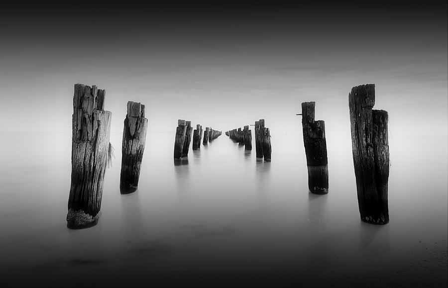 Pier Photograph - Infinity by Mihai Florea