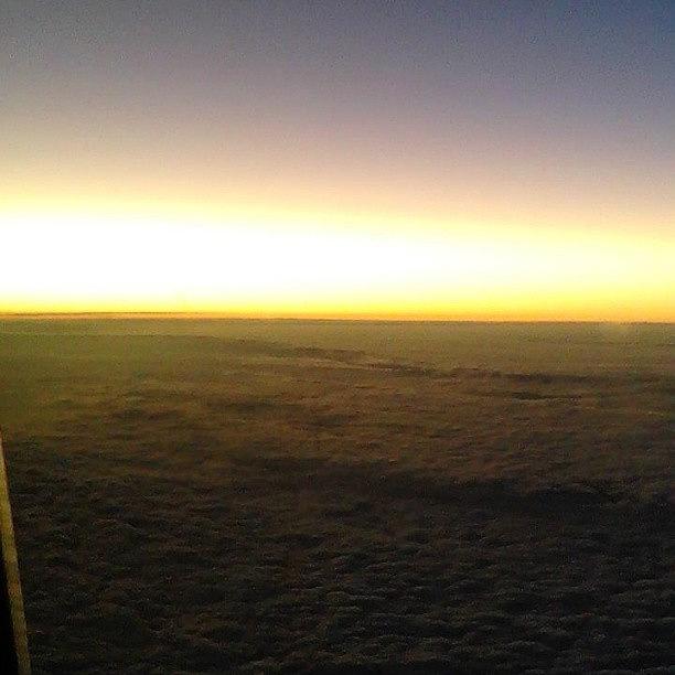 Sky Photograph - #inflight #abovetheclouds #sky by Elysha Perry