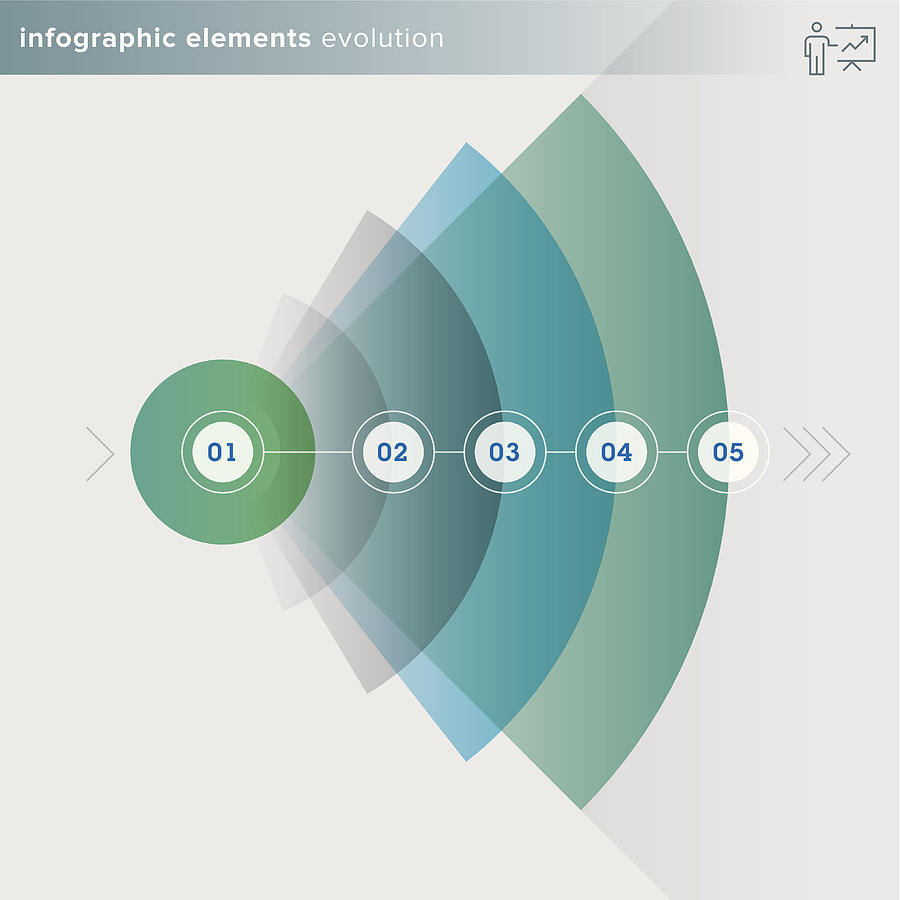 Infographics Elements – Evolution Series Drawing by ChristopheHeylen