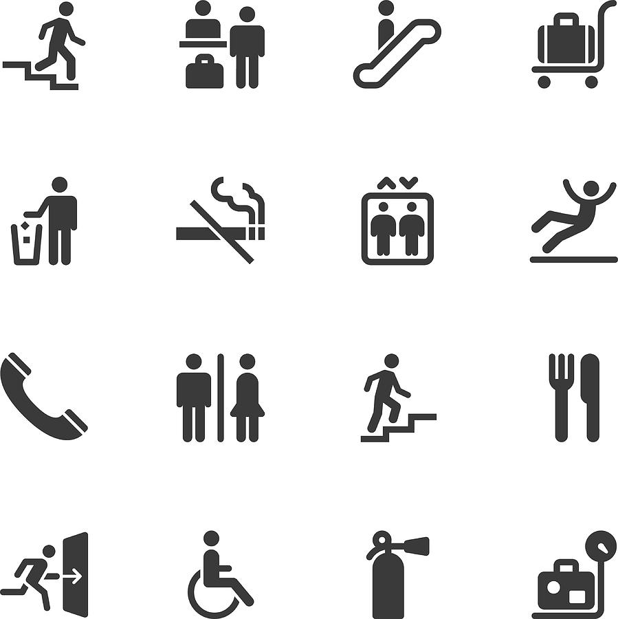 Information sign icons - Regular Drawing by TongSur