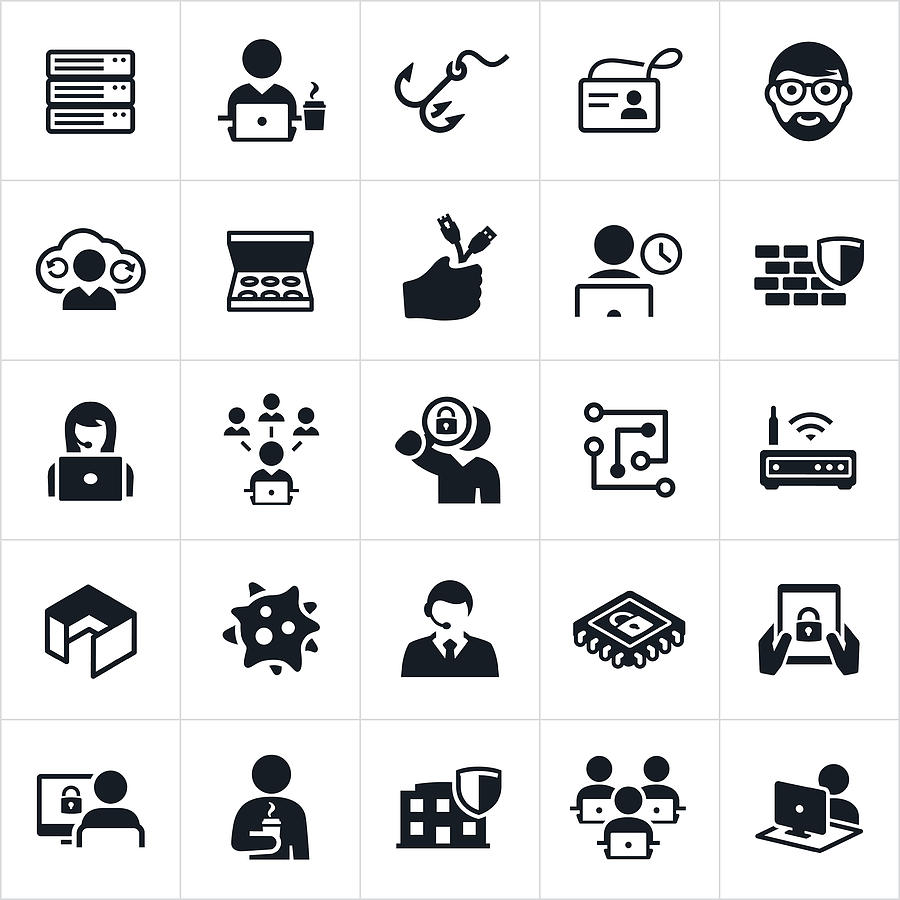 Information Technology Icons Drawing by Appleuzr