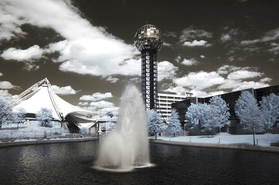 Infrared city park Photograph by Paul W Faust -  Impressions of Light