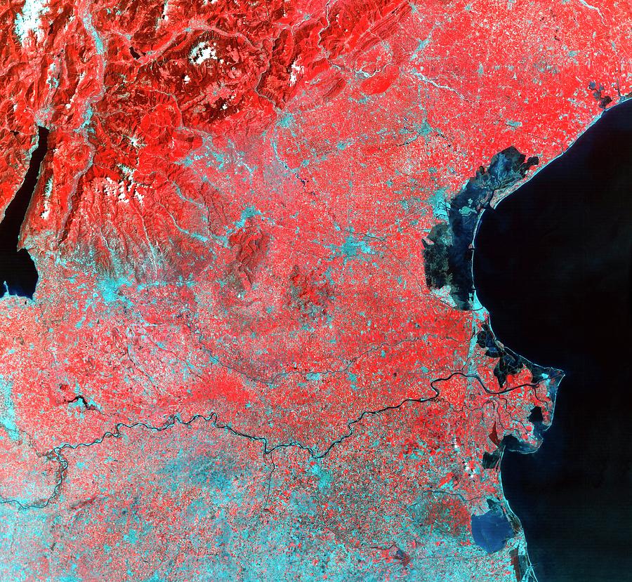 Infrared Landsat Satellite Image Of Venice Photograph by Mda Information Systems/science Photo Library
