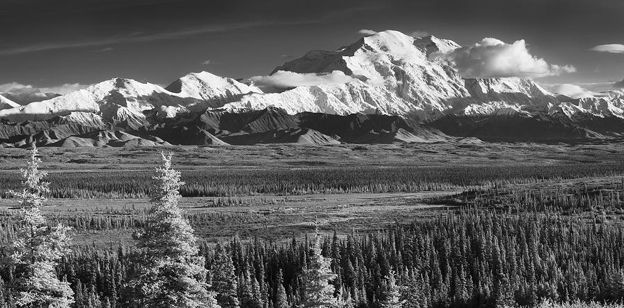 Infrared Panorama Of Denali And The Photograph by John Delapp