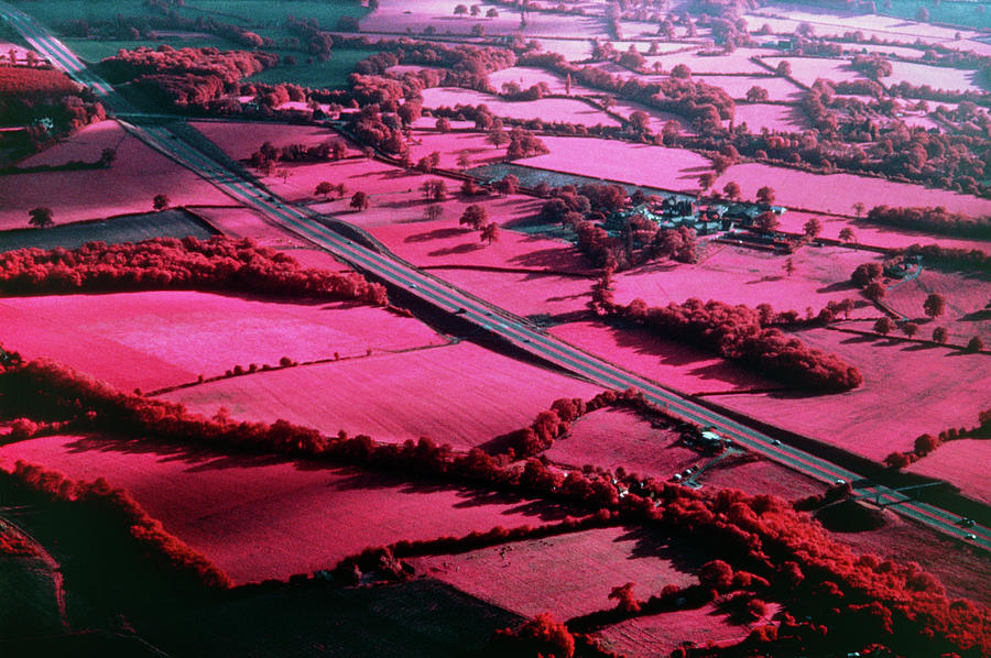 Infrared Photo Of Farmland In Kent Photograph by Science Photo Library Infrared Photo Of Farmland In Kent Photograph by Science Photo Library