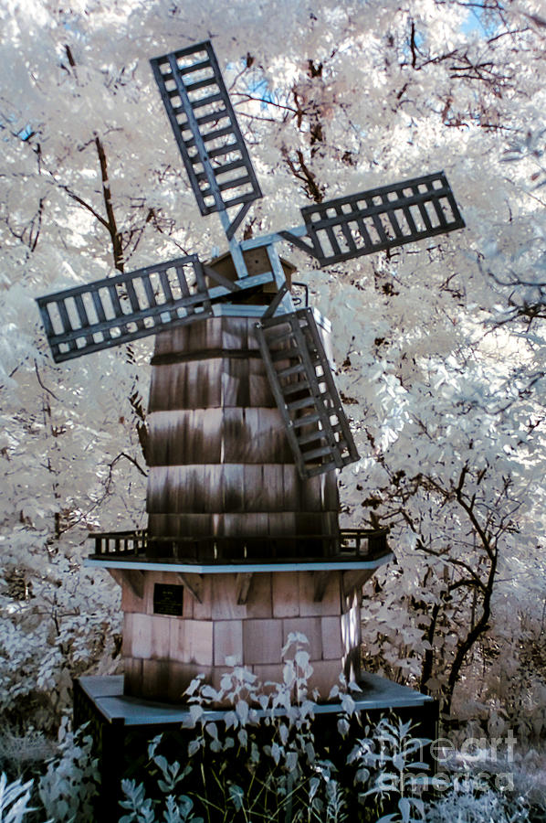 Infrared WindMill Photograph by Anthony Sacco