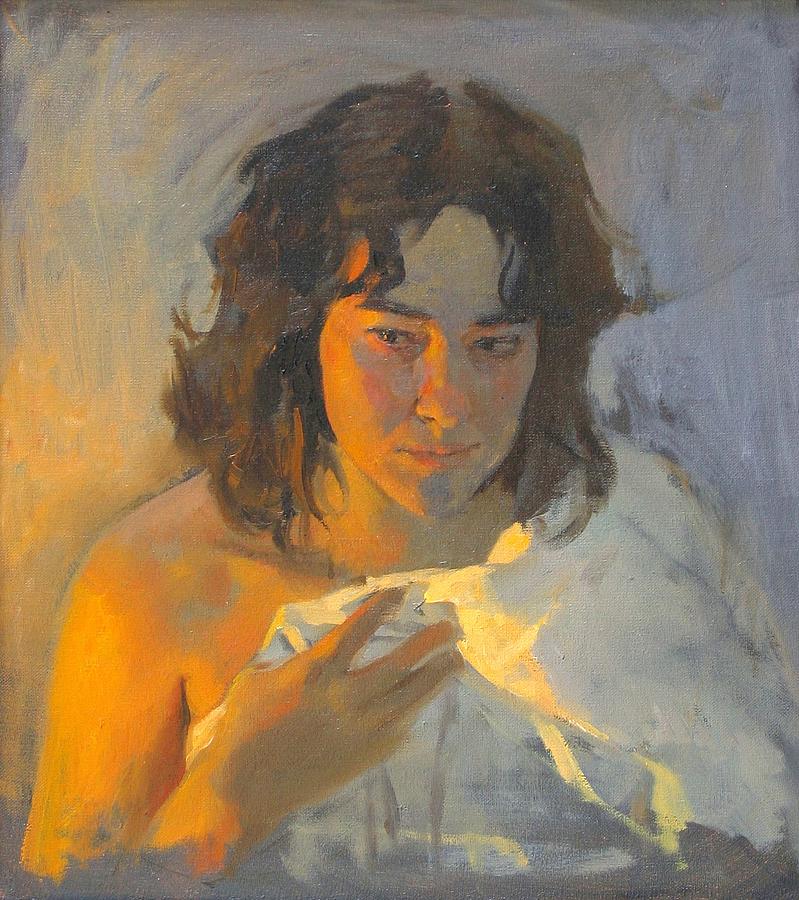 Portrait Painting - Inga by Victoria Kharchenko