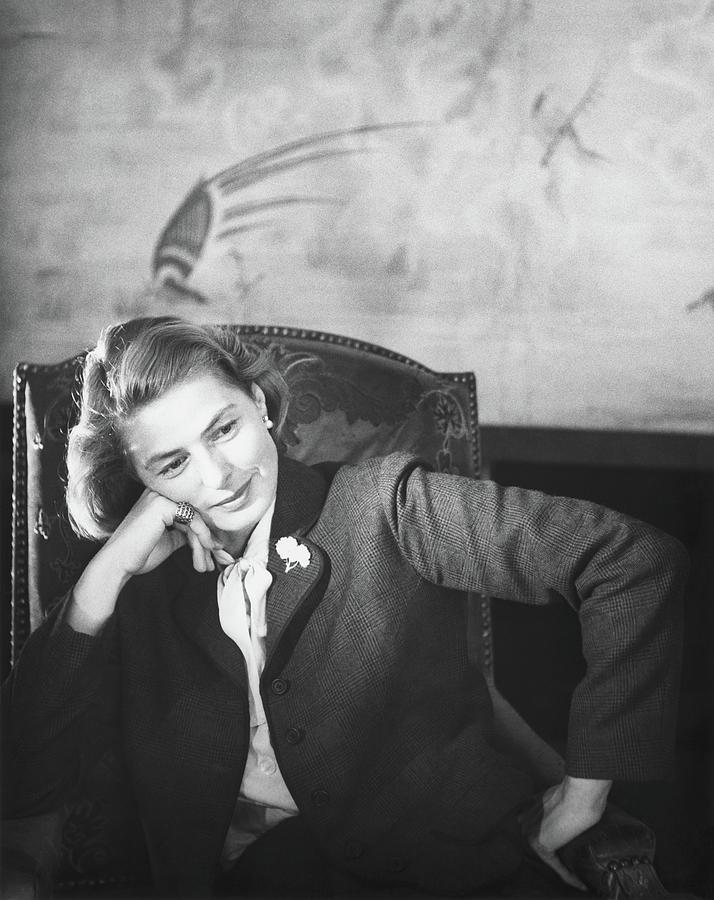 Ingrid Bergman Wearing A Plaid Jacket By Horst P Horst