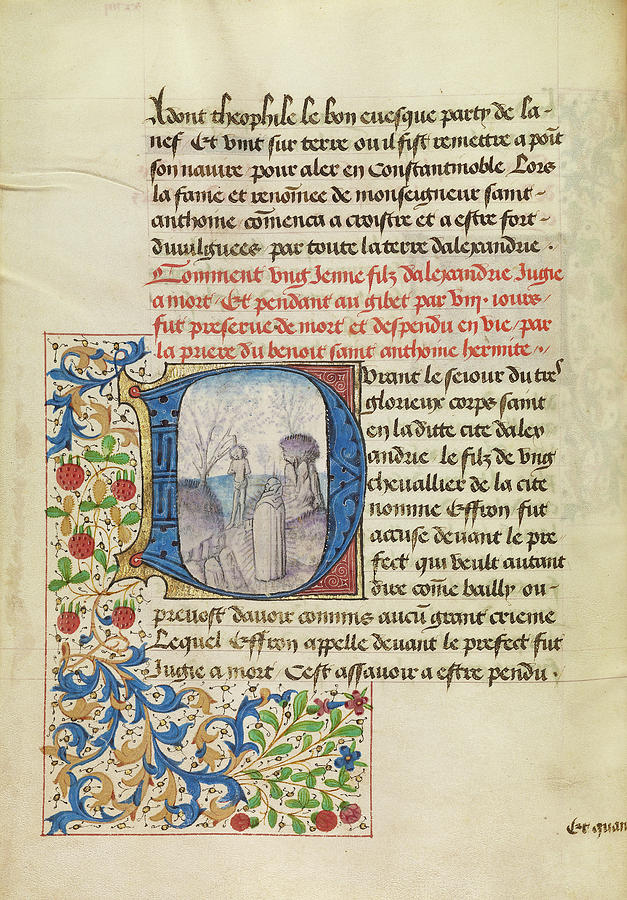 Initial Painting - Initial D Saint Anthony Raising A Dead Man Master by Litz Collection
