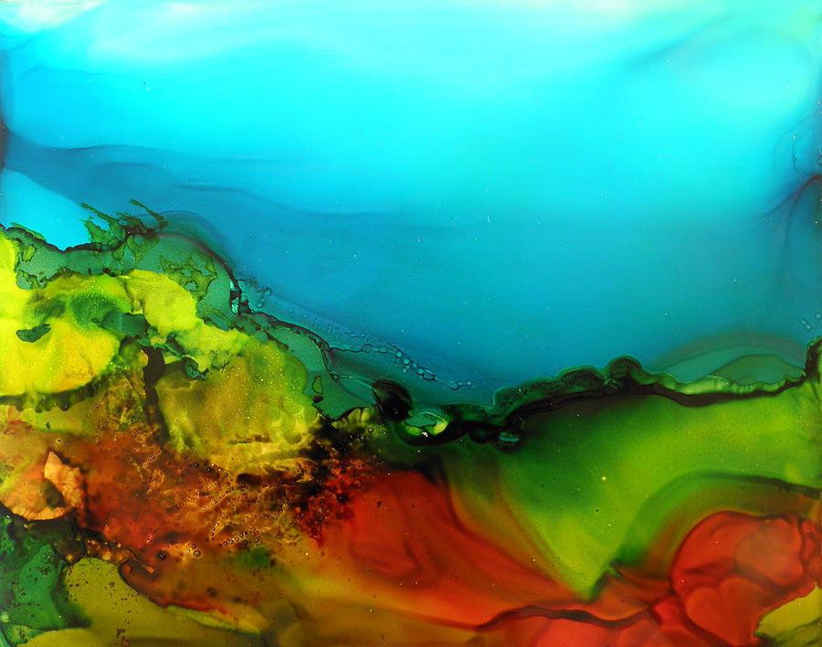 Ink Landscape # 131 Painting by Sandra Fox Ink Landscape # 131 Painting by Sandra Fox