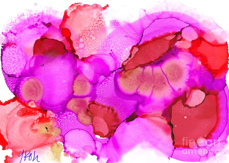 Floral Painting - Ink Tango by Yolanda Koh