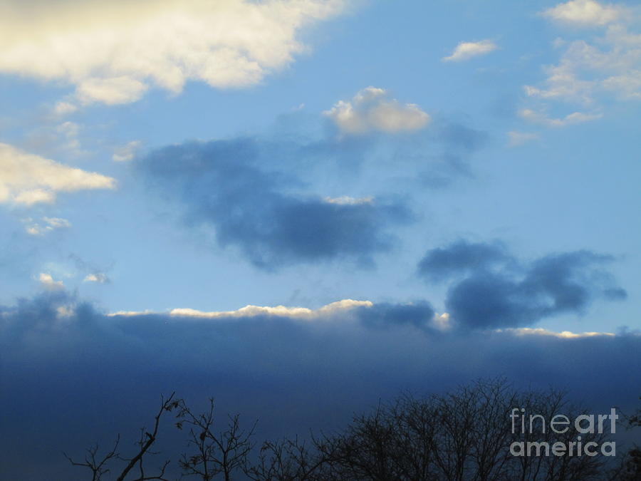 Inkblot Clouds 1 Photograph by Tara  Shalton