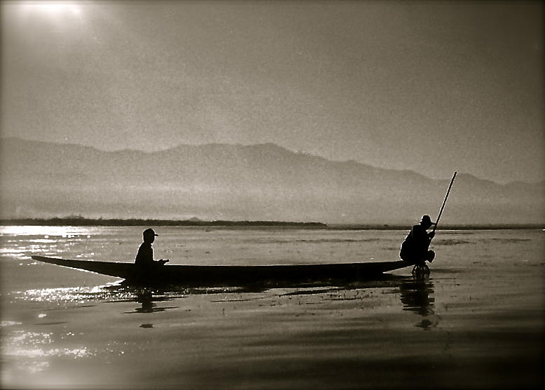 Inle Fishermen Photograph by Kim Pippinger