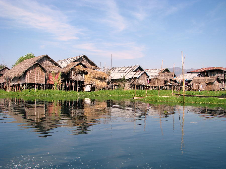 Architecture Photograph - Inle Lake of Myanmar by HenryMM