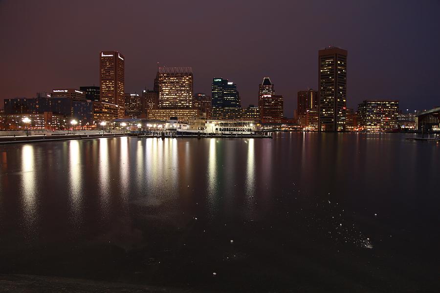 Baltimore Photograph - Inner Harbor Baltimore Believe Hon Maryland by Michael French