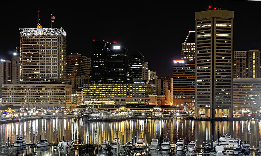 Inner Harbor - Baltimore Maryland Photograph by Brendan Reals