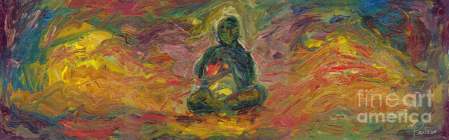 Buddha Painting - Inner Peace by Robert Paulson