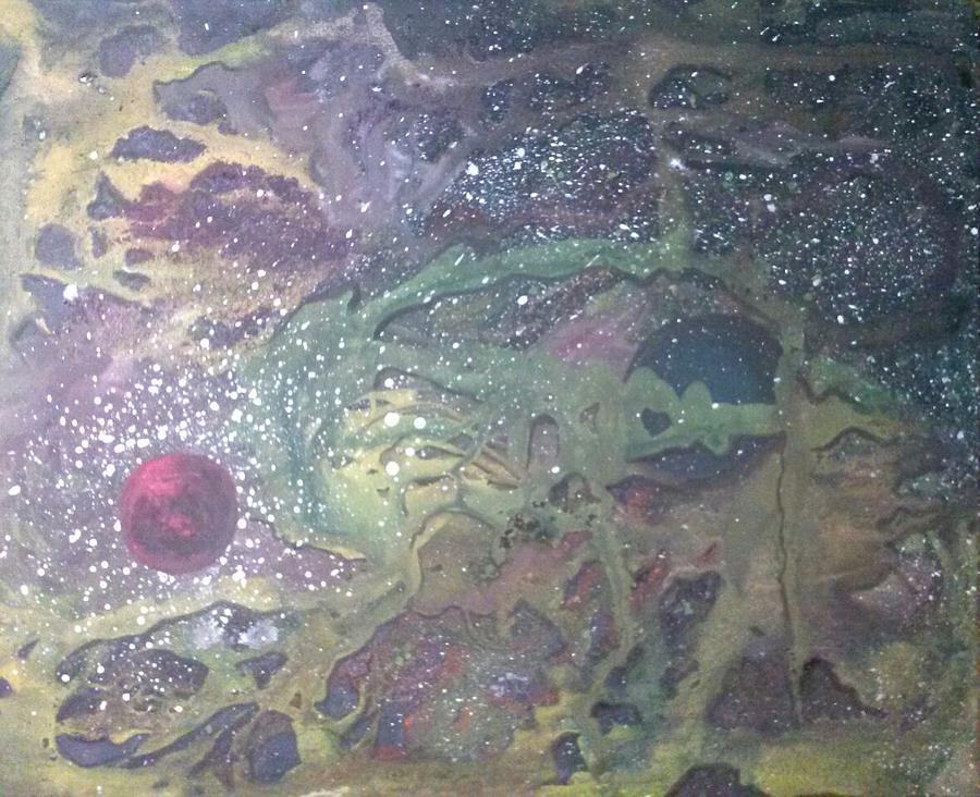 Space Painting - Inner Sceptre by Jetje Walachia