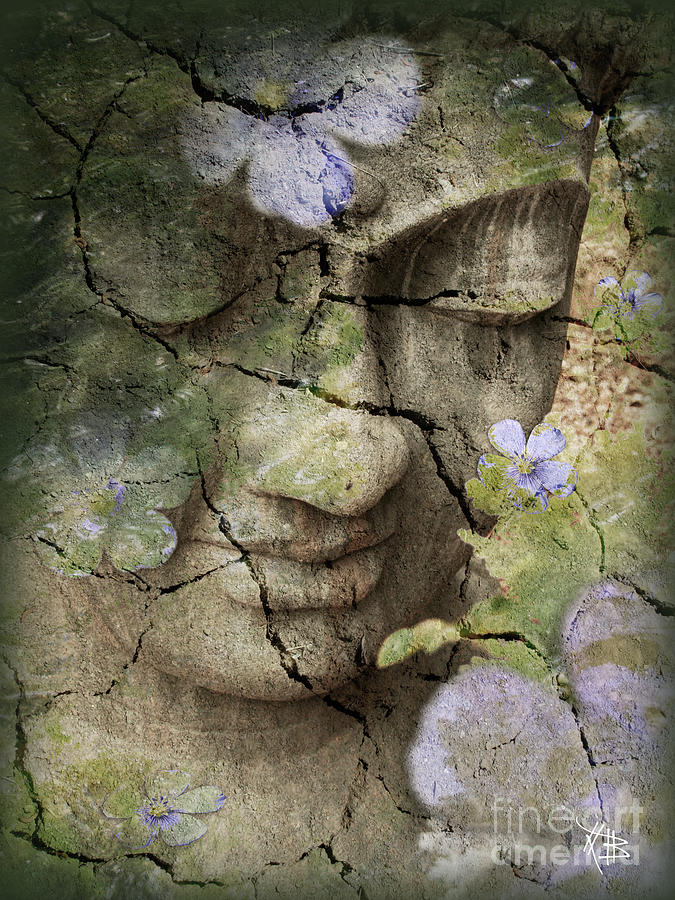 Buddha Mixed Media - Inner Tranquility by Christopher Beikmann