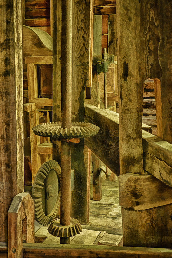 Inner Workings of Mingus Mill Photograph by Priscilla Burgers