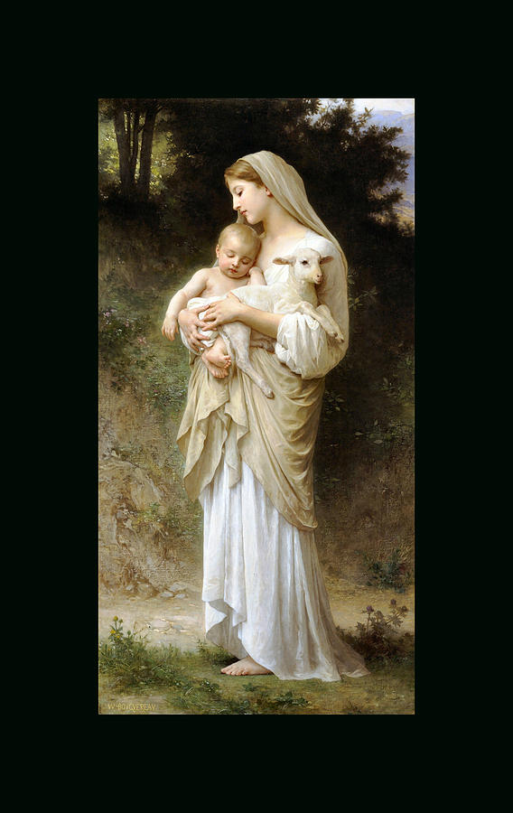 innocence Duvet Painting by William Bouguereau