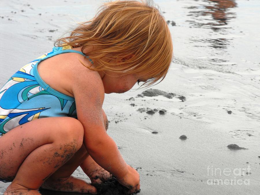 Beach Photograph - Innocent Child by Lisa Gifford