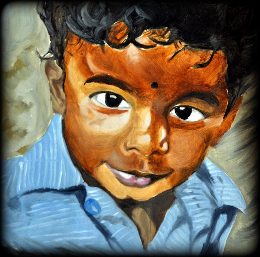 Innocent Look Painting by Prapti Das
