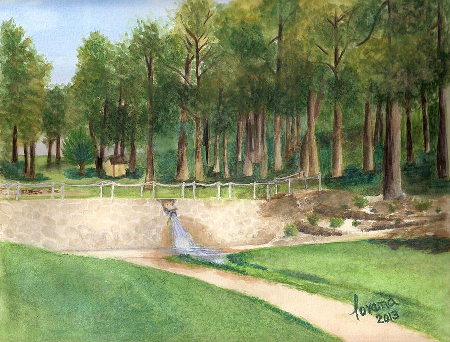 Golf Painting - Innsbrook Creek by Lorena Bishop