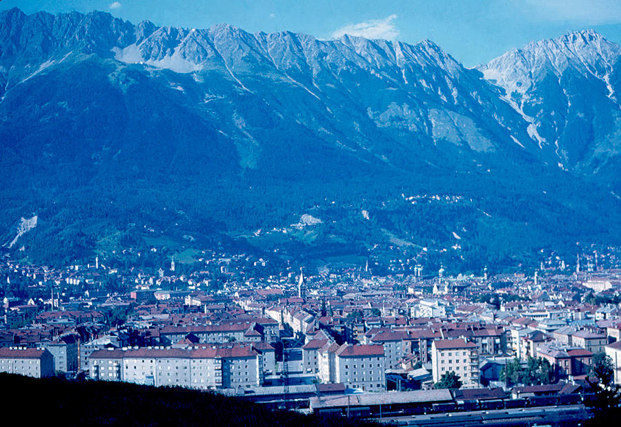 Innsbruck Photograph - Innsbruck Austria 2 1963 by Cumberland Warden Innsbruck Photograph - Innsbruck Austria 2 1963 by Cumberland Warden