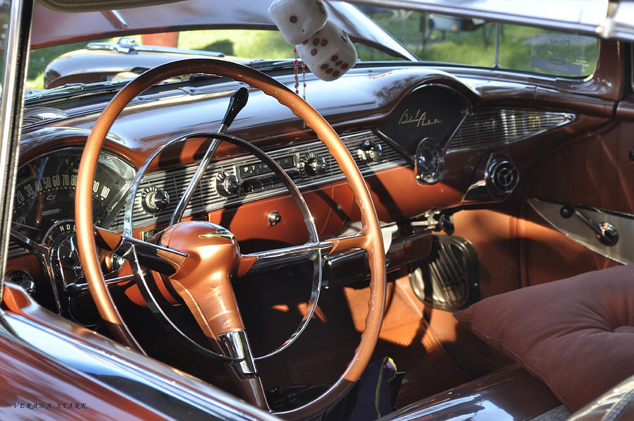 Inside a Chevy Bel Air Photograph by Verana Stark