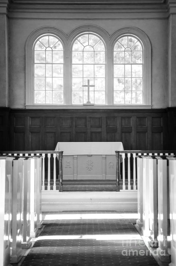 Jesus Christ Photograph -  Martha-Mary Chapel Sudbury MA by Edward Fielding
