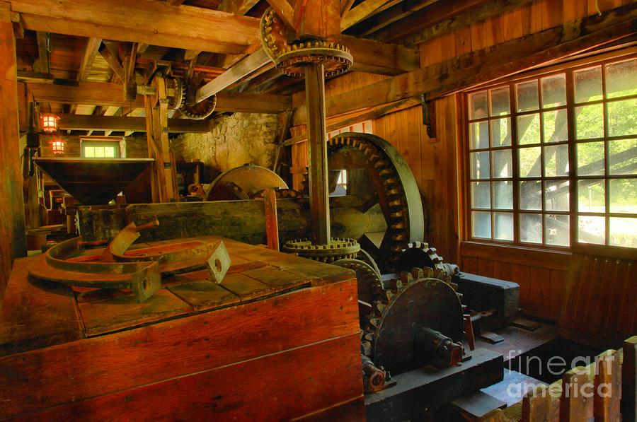 Inside A Grist Mill Photograph by Adam Jewell