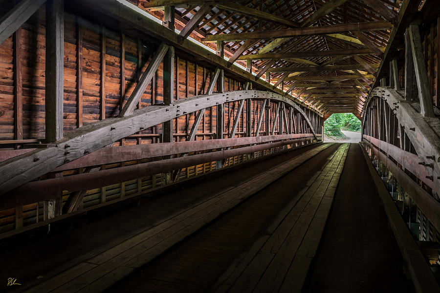 Covered Bridge Photograph - Inside Covered Bridge by Pat Scanlon Covered Bridge Photograph - Inside Covered Bridge by Pat Scanlon