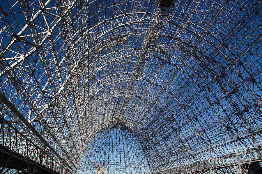 Space Photograph - Inside Hangar One by Suzanne Luft