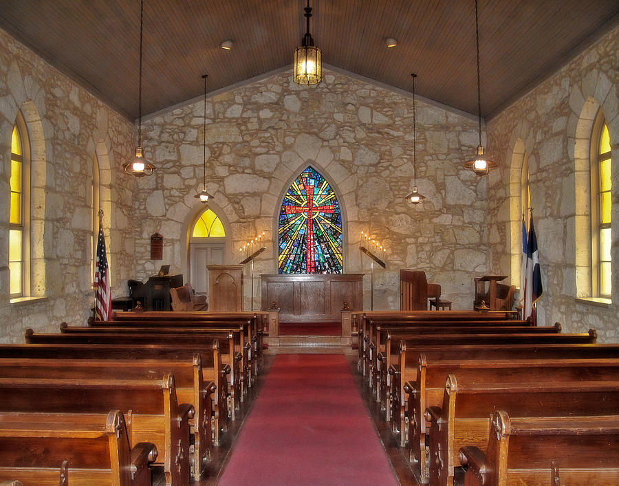 Inside La Villita Church Photograph by David and Carol Kelly