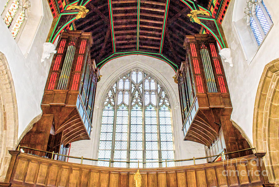 Architecture Photograph - Inside Leicester City Cathedral by Linsey Williams