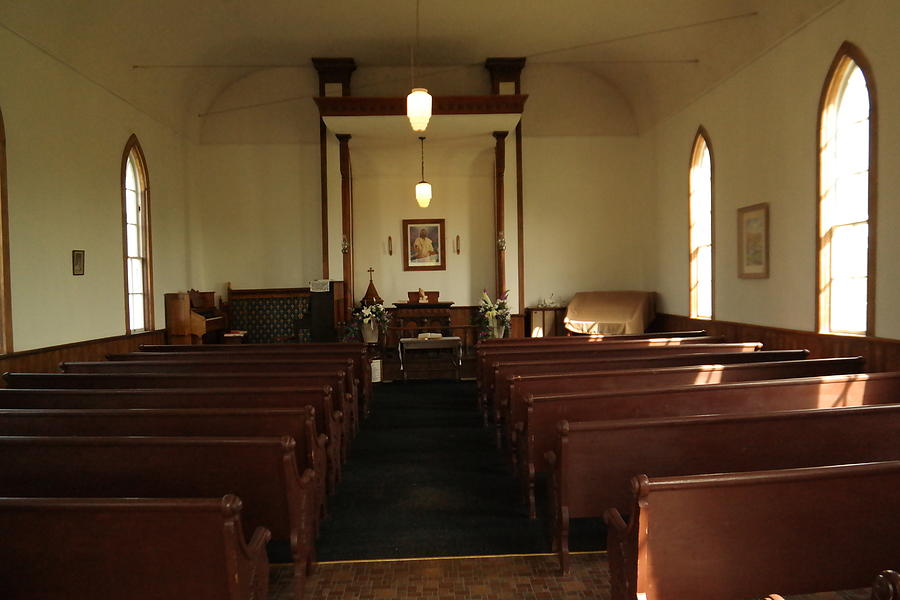 Inside Of An Old Church In Maryhill Washington Photograph by Jeff Swan ...