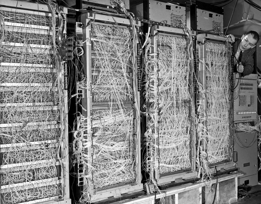 Inside Of Main Frame Computer Photograph by Underwood Archives