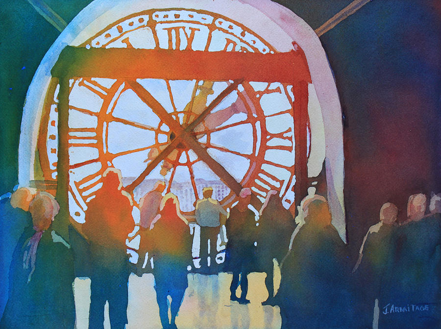 Inside Paris Time Painting by Jenny Armitage