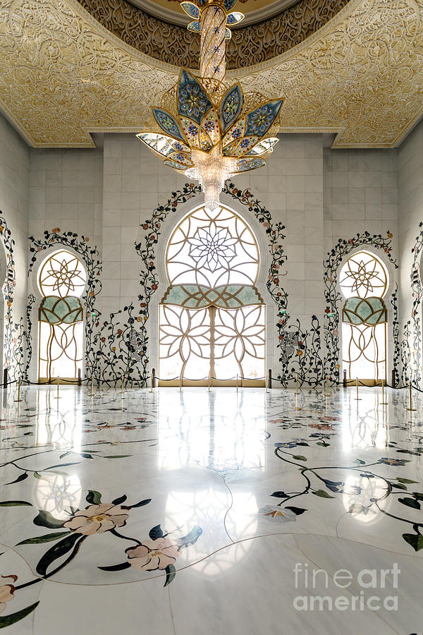 Inside Sheikh Zayed Grand Mosque - Abu Dhabi Photograph by Matteo Colombo