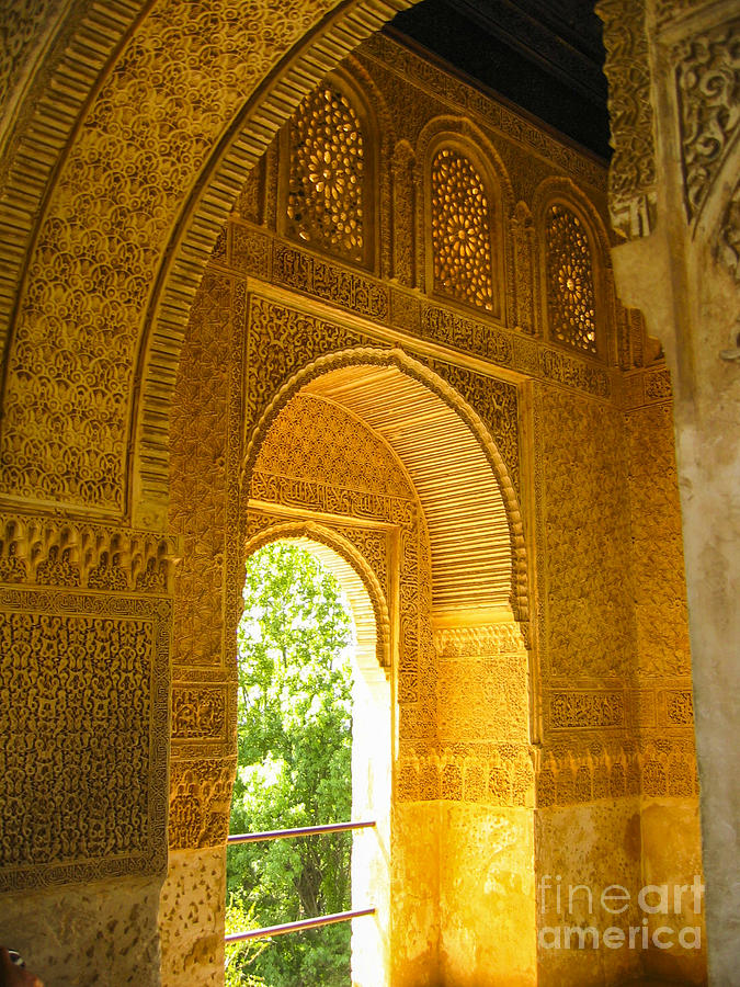 inside the Alhambra palace Photograph by Patricia Hofmeester