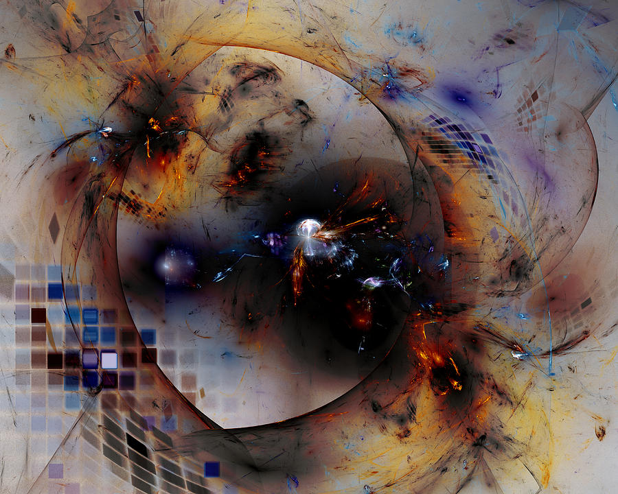 Abstract Digital Art - Inside the Chaosphere by Jeff Iverson
