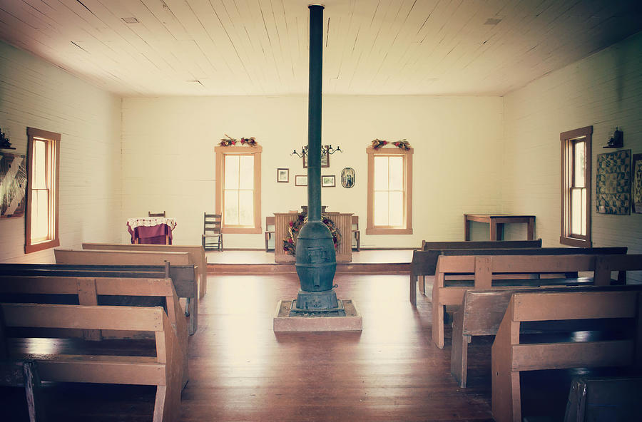 Inside the Church House Photograph by Lena Auxier