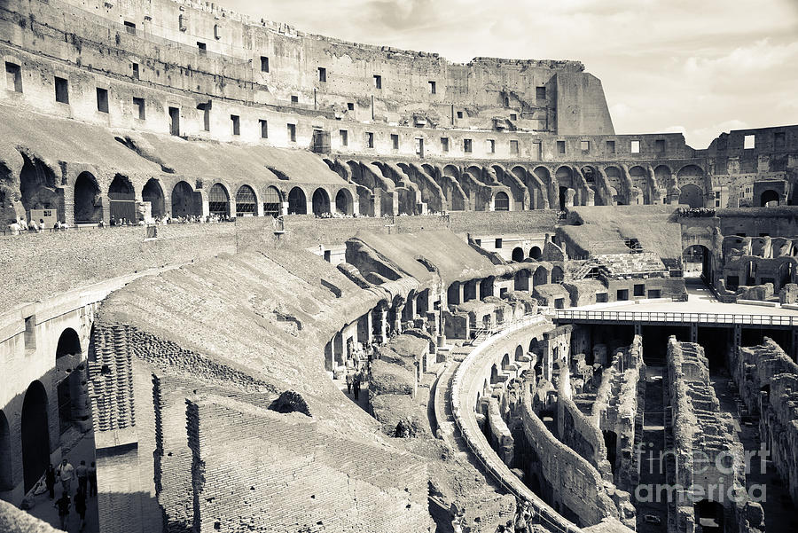 Inside the Colosseum Photograph by Jim  Calarese